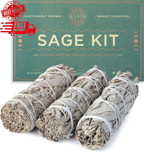 White sage smudge sticks - white,
