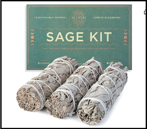 White sage smudge sticks - sticks, 4"